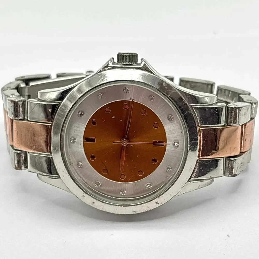 Silver & Bronze Watch